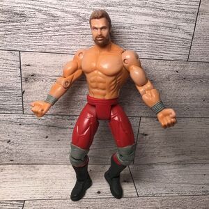 Vintage WCW‎ Chris Benoit 1999 Toy Wrestling Action Figure ring sport red 6"